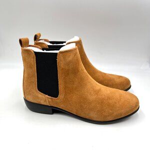 Aerosoles‎ Womens Size 9.5 Step Dance Brown Suede Leather Chelsea Ankle Boots